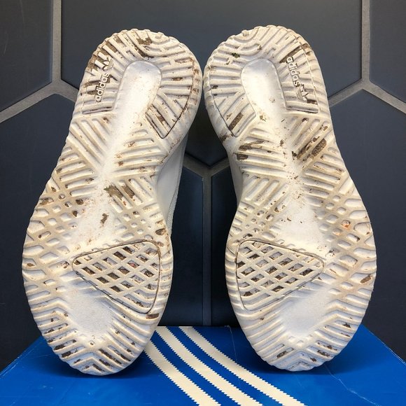 ~Used W/ Damaged Box! Youth Adidas Tubular Shadow J Grey Sneakers Size 4 - Picture 5 of 6